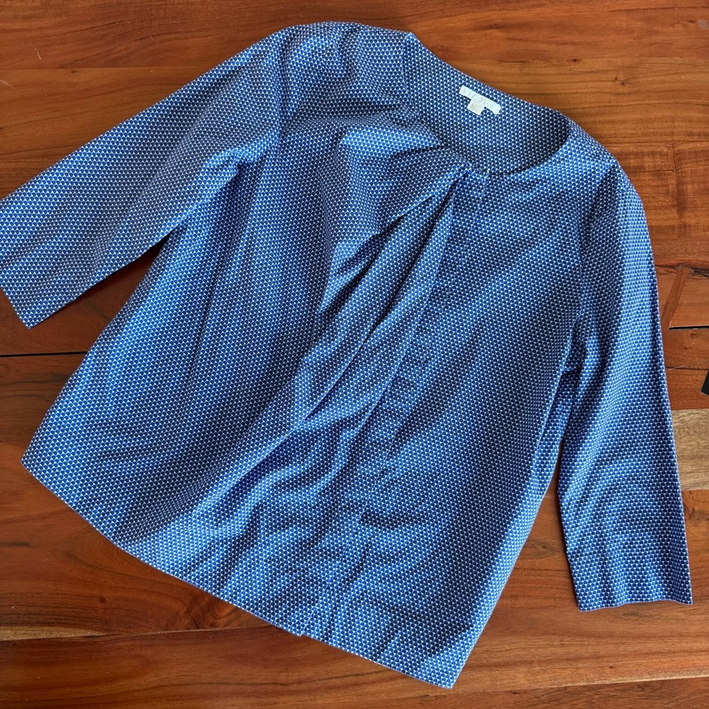COS Blue Polka Dot Blouse